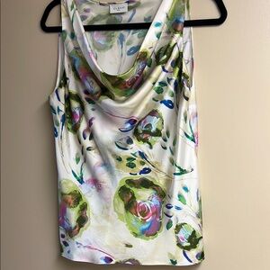 Women's Floral Sleeveless Top - Multicolor